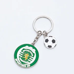 Porta-chaves Redondo Logo + Bola SCP