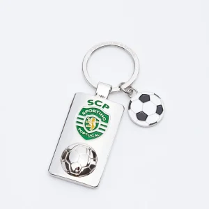 Porta-chaves Retangular Logo + Bola SCP