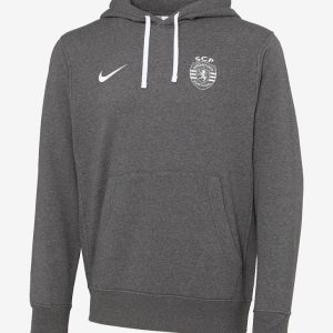 Hoodie Algodão Cinzento Monocromático