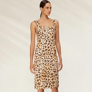 Vestido Justo em Algodão