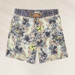 Calções de Banho Homem Vintage Floral