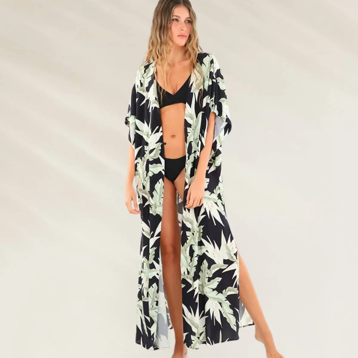 Kimono Longo Tropical