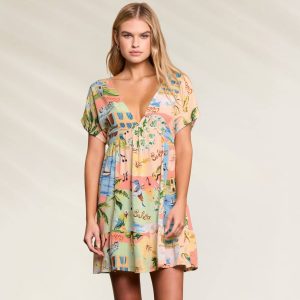 Vestido Curto Versátil com Laço Ajustável
